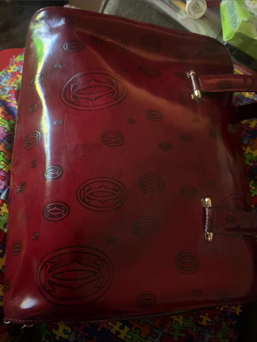 Cartier vintage Red Women's Tote Bag - Picture 5 of 16